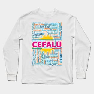 Wordart: Cefalù Long Sleeve T-Shirt